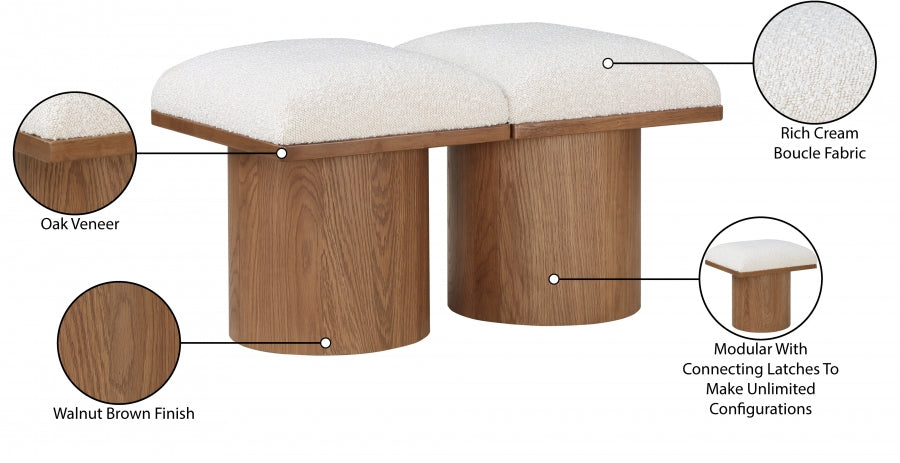 Tissu Boucle Pavillon 2pc. Banc Modulaire