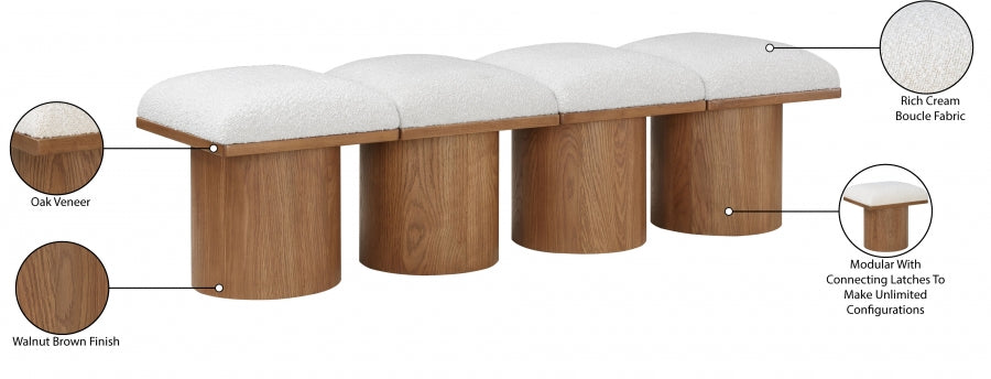 Tissu Boucle Pavillon 4pc. Banc Modulaire