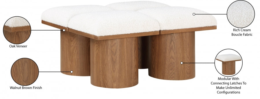 Tissu Boucle Pavillon 4pc. Banc Modulaire
