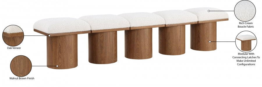 Tissu Boucle Pavillon 5pc. Banc Modulaire