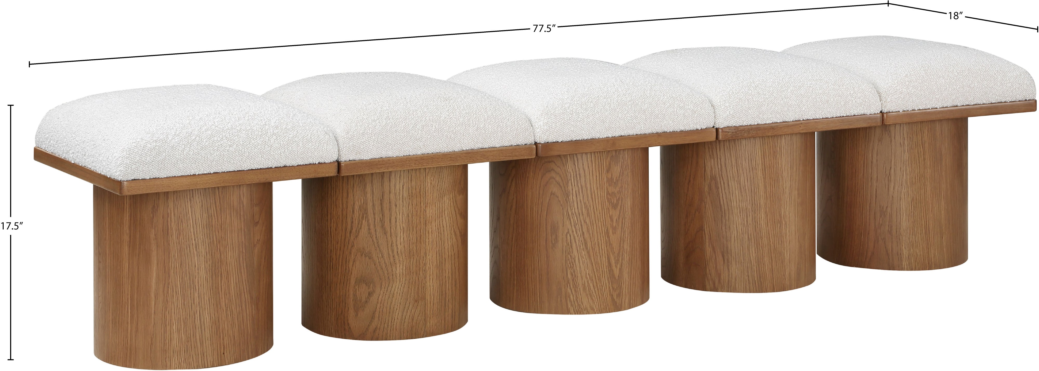 Tissu Boucle Pavillon 5pc. Banc Modulaire