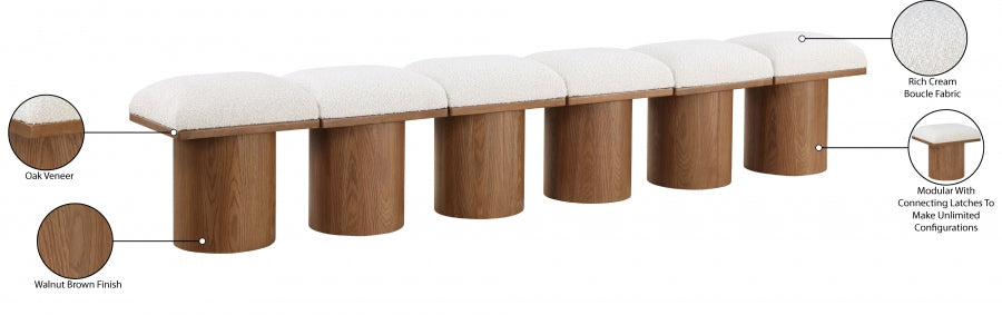 Tissu Boucle Pavillon 6pc. Banc Modulaire