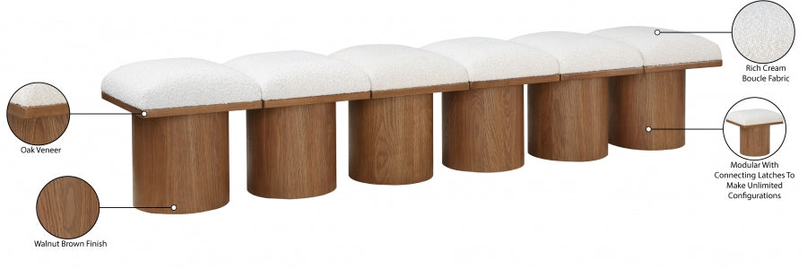 Tissu Boucle Pavillon 6pc. Banc Modulaire