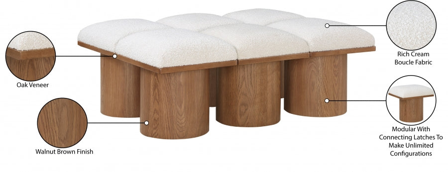 Tissu Boucle Pavillon 6pc. Banc Modulaire