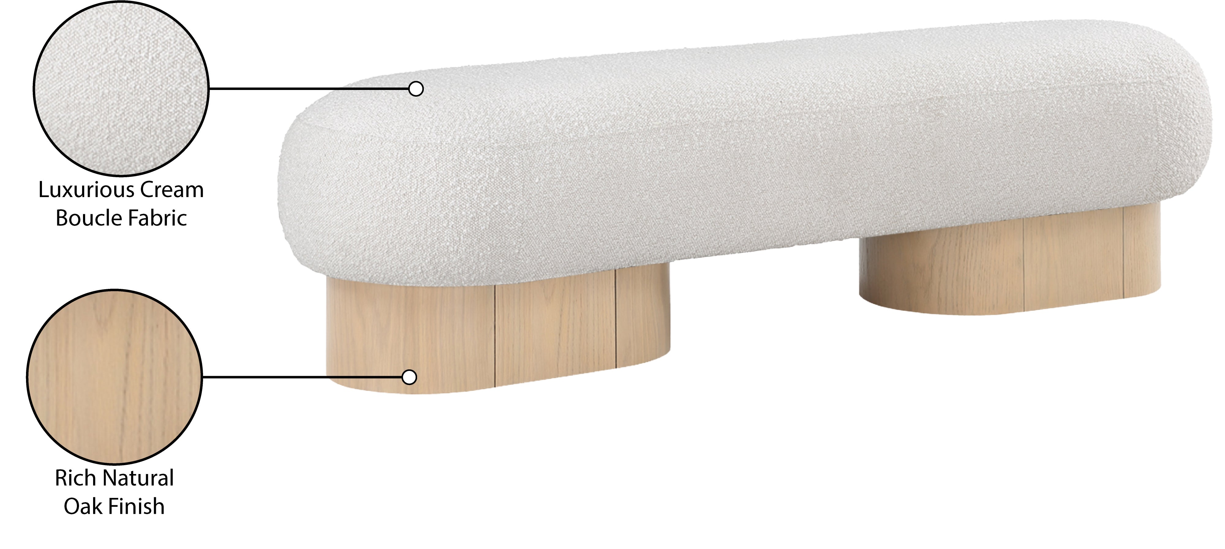 Banc en tissu boucle Robertson