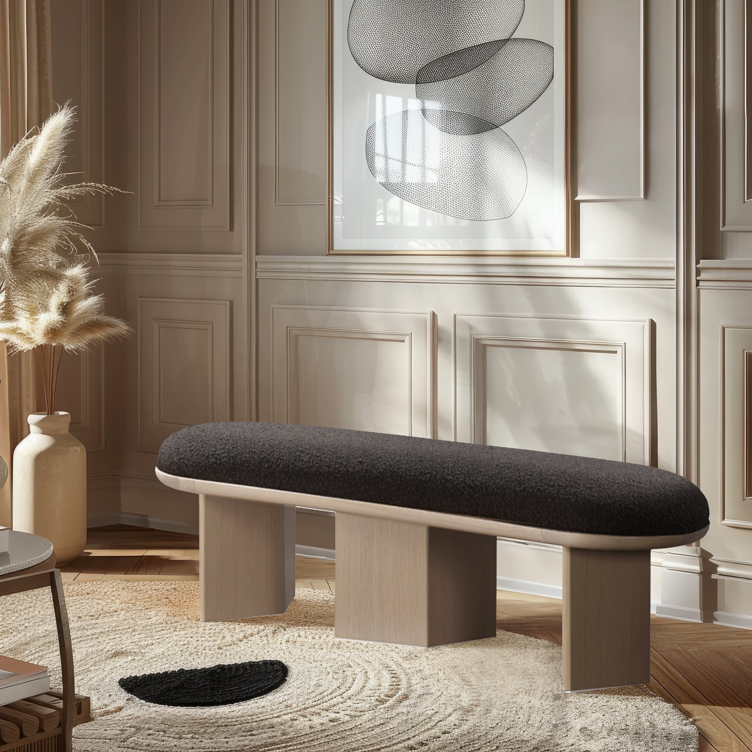 Banc en tissu Wilshire Boucle