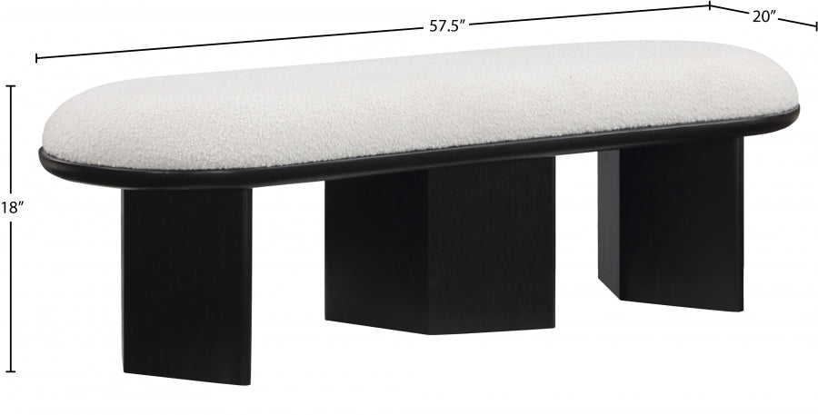 Banc en tissu Wilshire Boucle