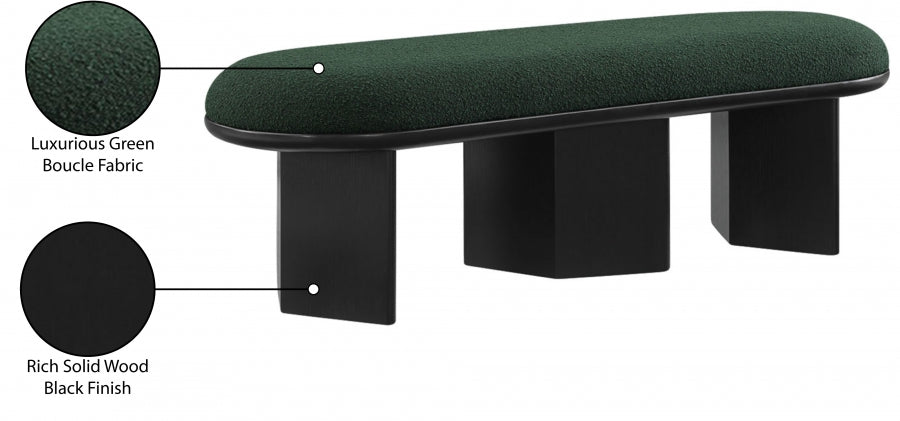 Banc en tissu Wilshire Boucle