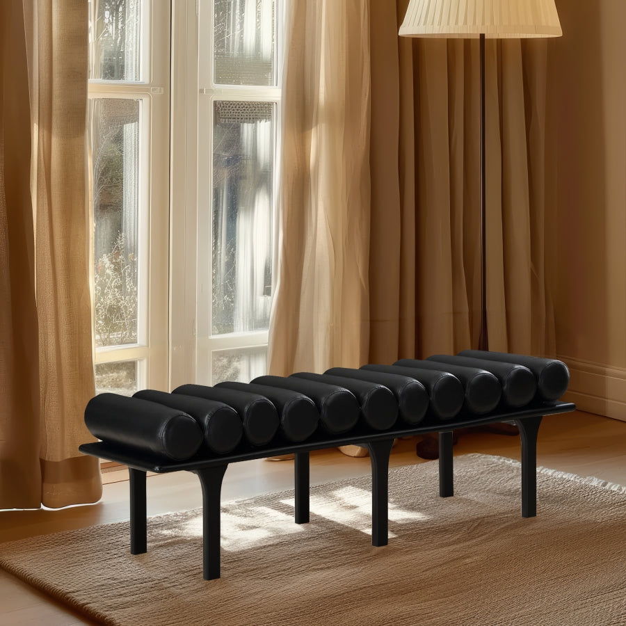 Banc en cuir végétalien Landon