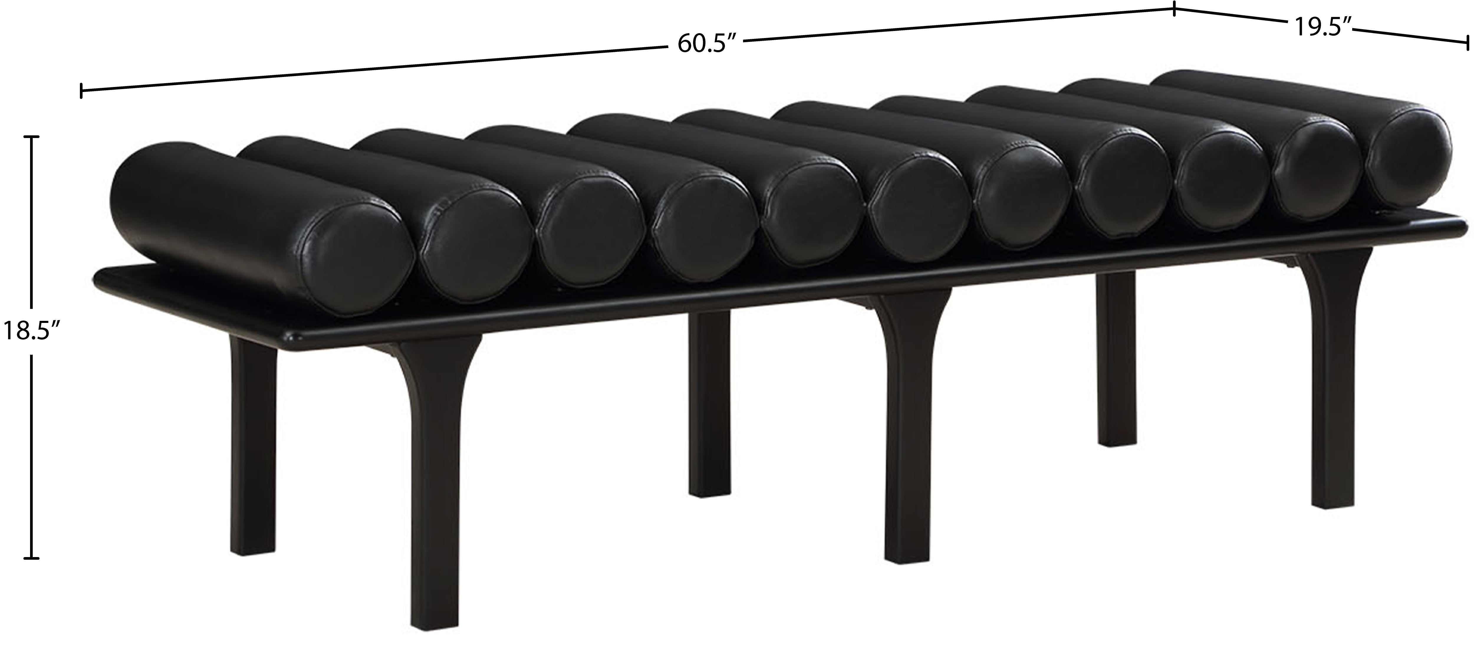 Banc en cuir végétalien Landon