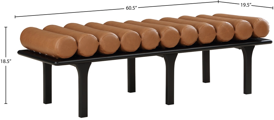 Banc en cuir végétalien Landon