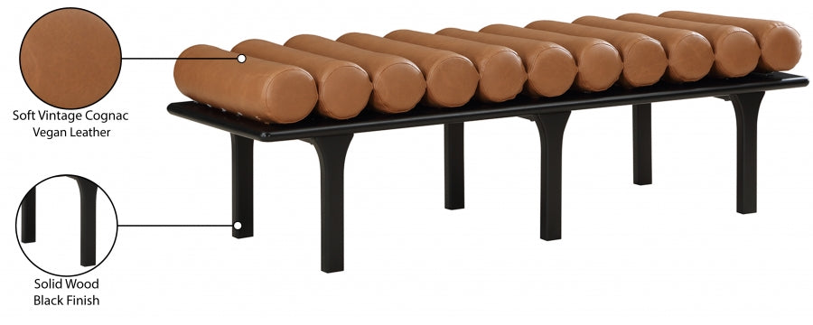 Banc en cuir végétalien Landon