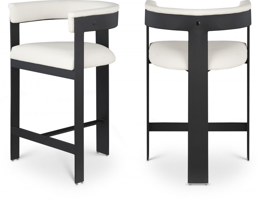 Tabourets de bar/comptoir en cuir végétalien Romeo
