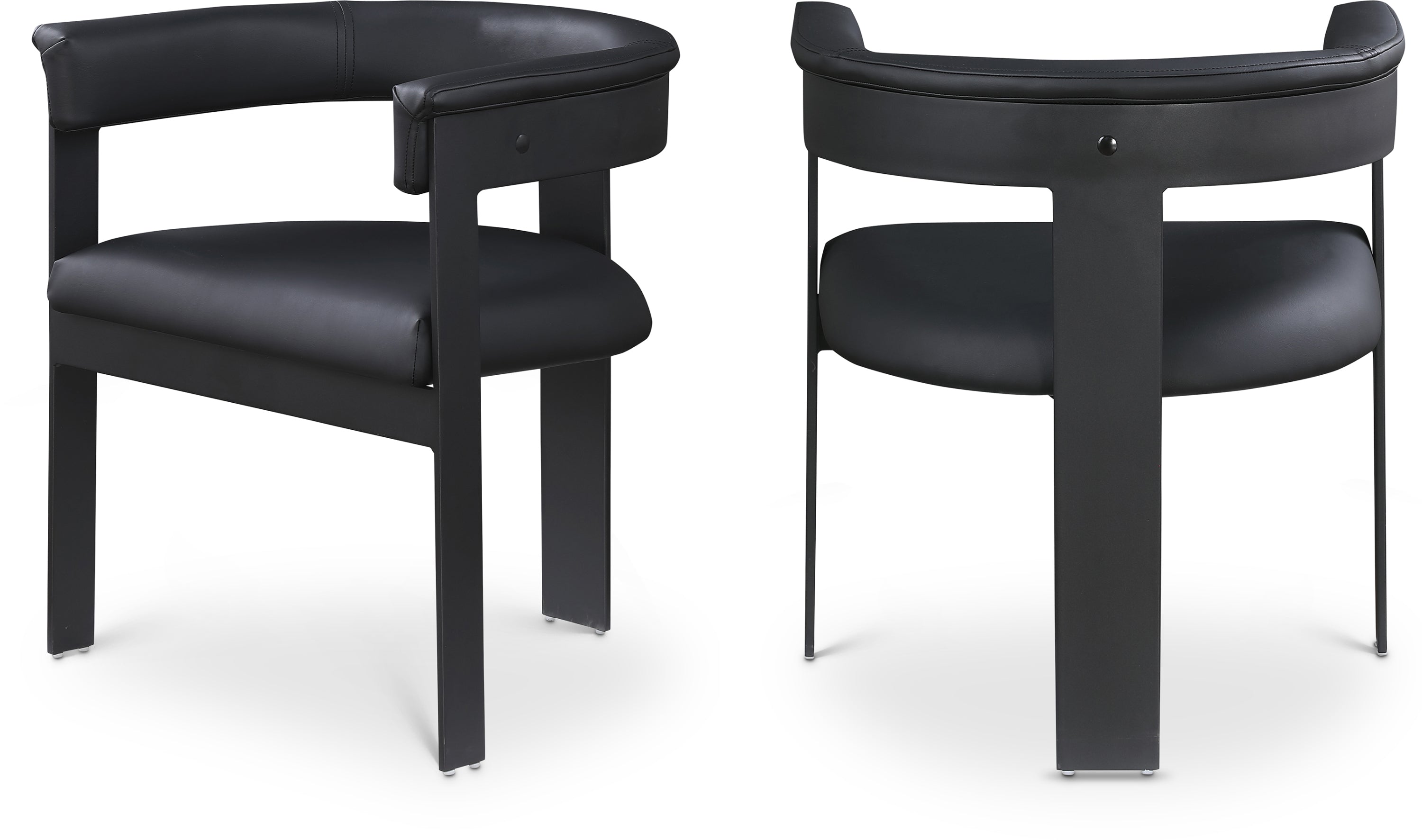 Chaise de salle à manger en cuir végétalien Romeo