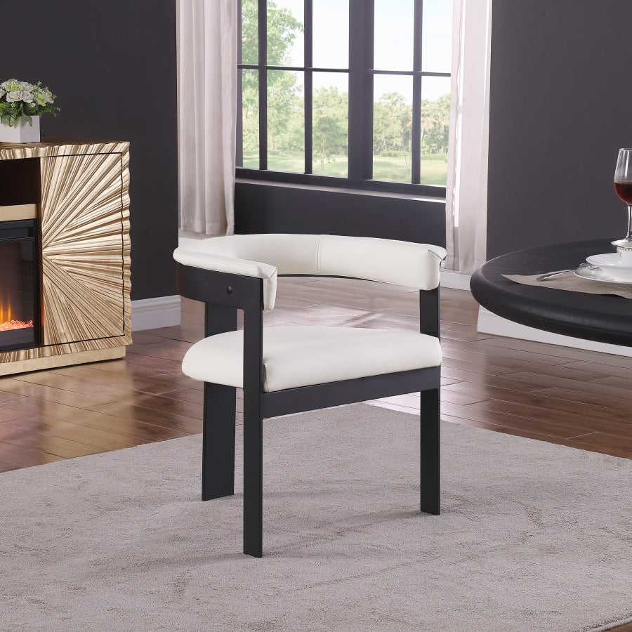 Chaise de salle à manger en cuir végétalien Romeo