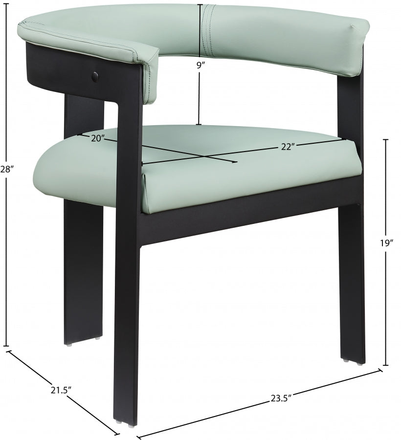 Chaise de salle à manger en cuir végétalien Romeo