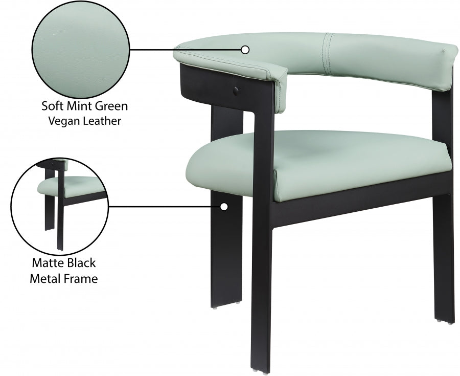 Chaise de salle à manger en cuir végétalien Romeo