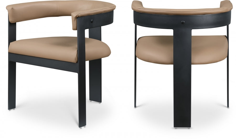 Chaise de salle à manger en cuir végétalien Romeo