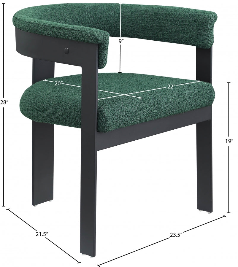 Chaise de salle à manger en tissu Romeo Boucle