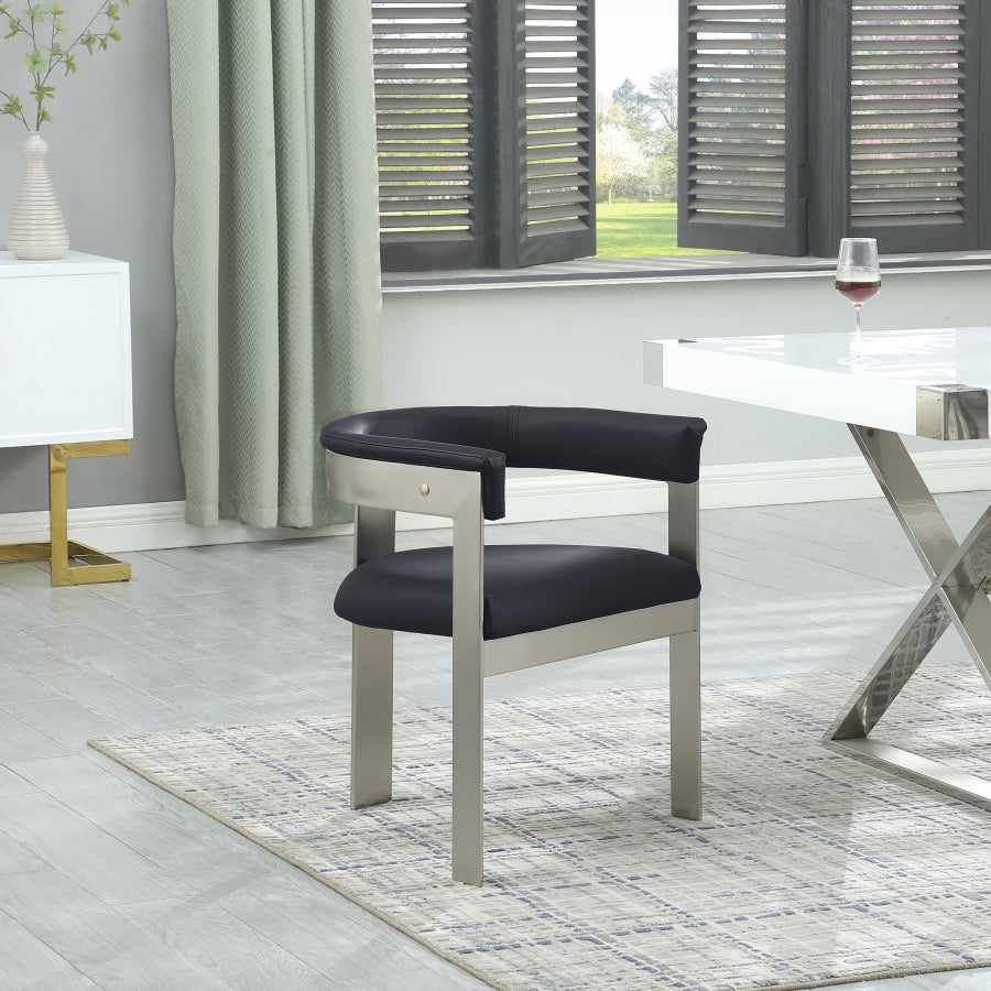 Chaise de salle à manger en cuir végétalien Romeo