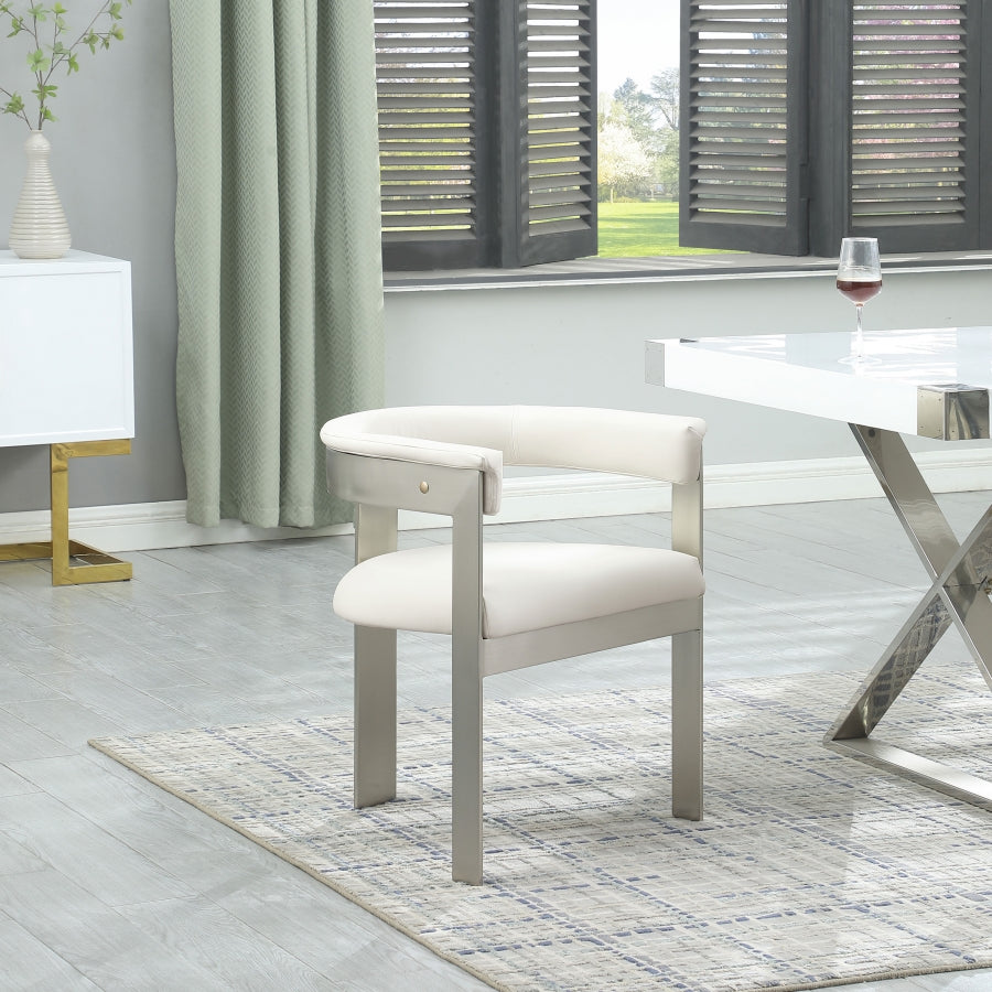 Chaise de salle à manger en cuir végétalien Romeo
