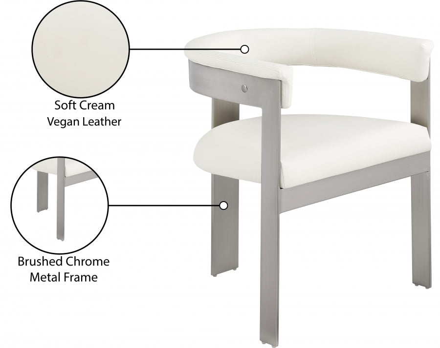 Chaise de salle à manger en cuir végétalien Romeo