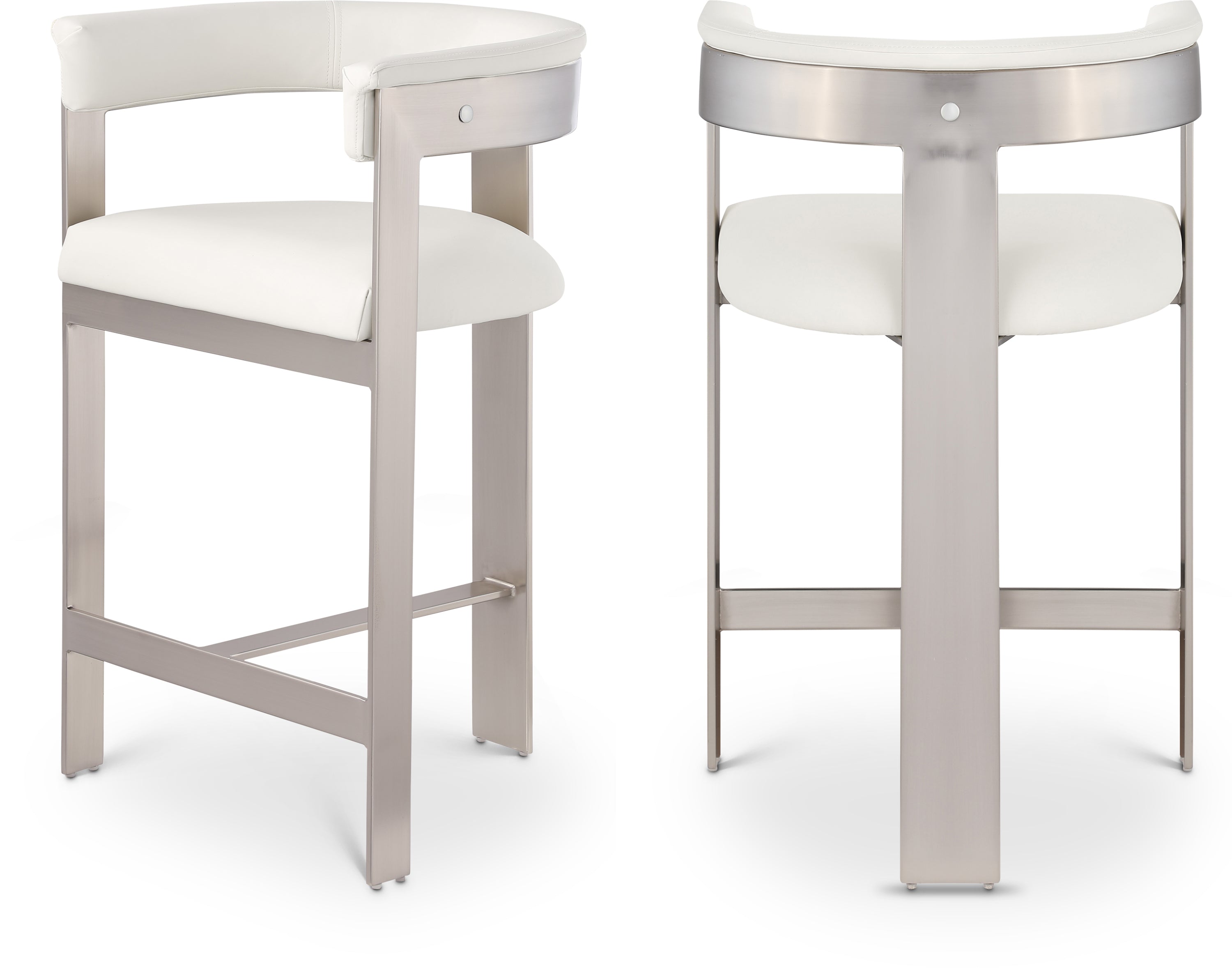 Tabourets de bar/comptoir en cuir végétalien Romeo