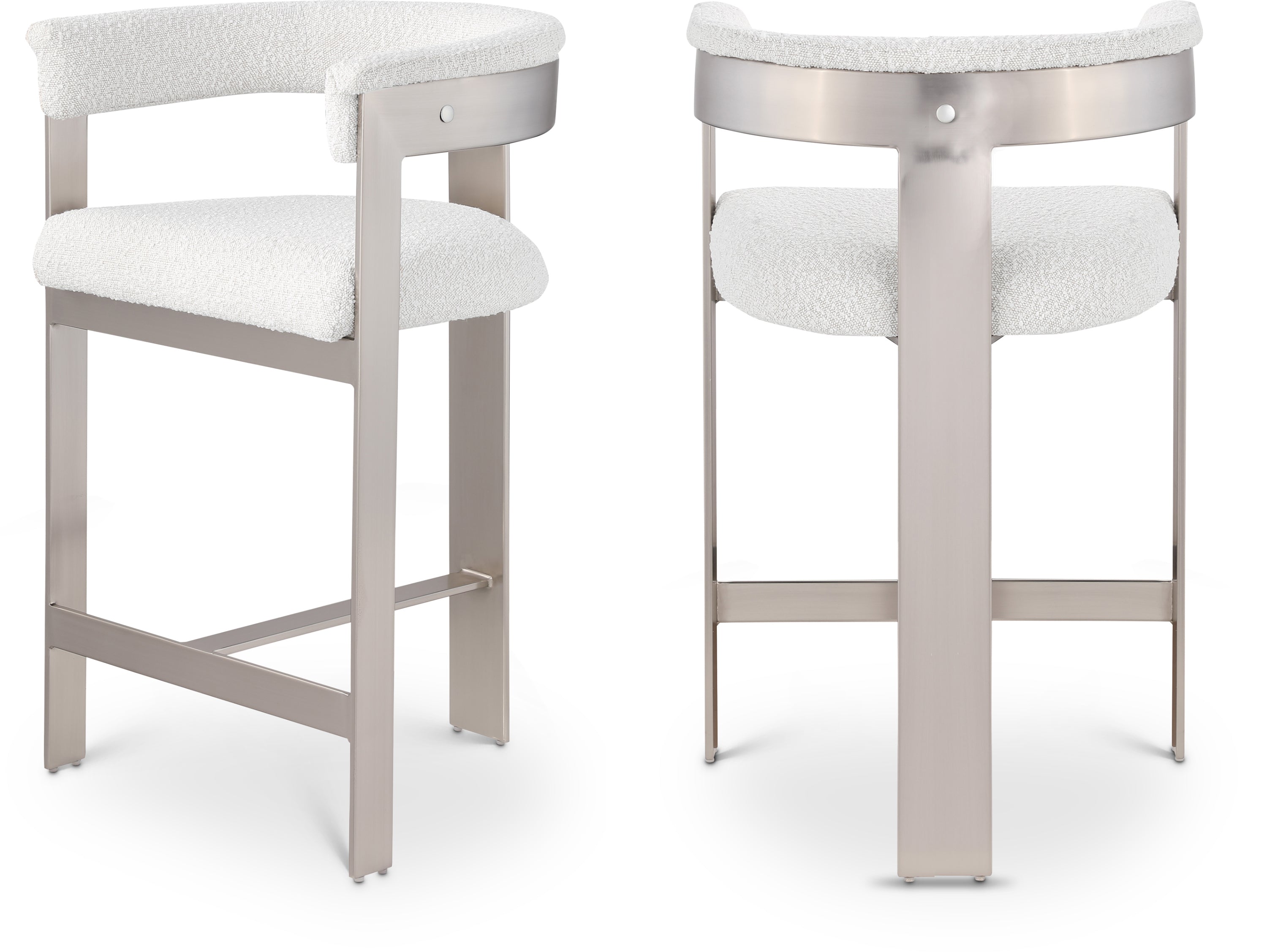 Tabourets de bar/comptoir en tissu Romeo Boucle