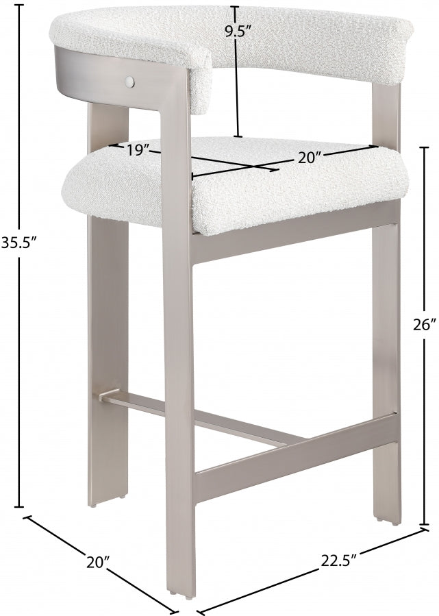 Tabourets de bar/comptoir en tissu Romeo Boucle