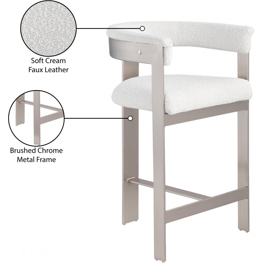 Tabourets de bar/comptoir en tissu Romeo Boucle