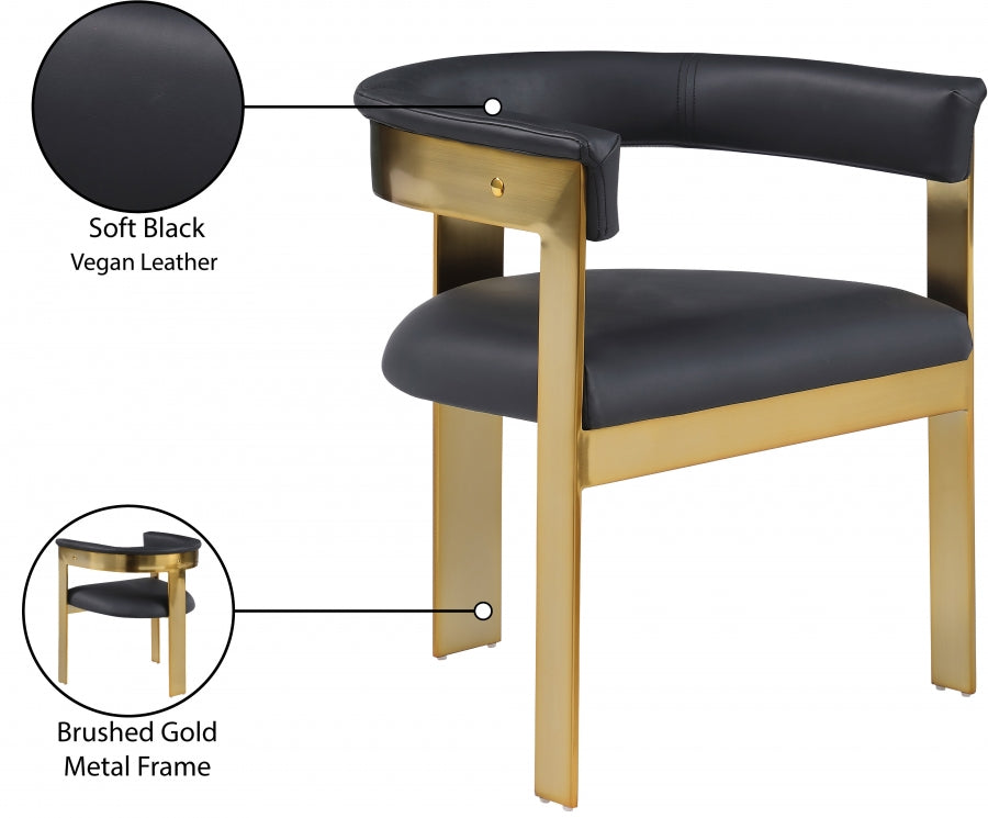 Chaise de salle à manger en cuir végétalien Romeo