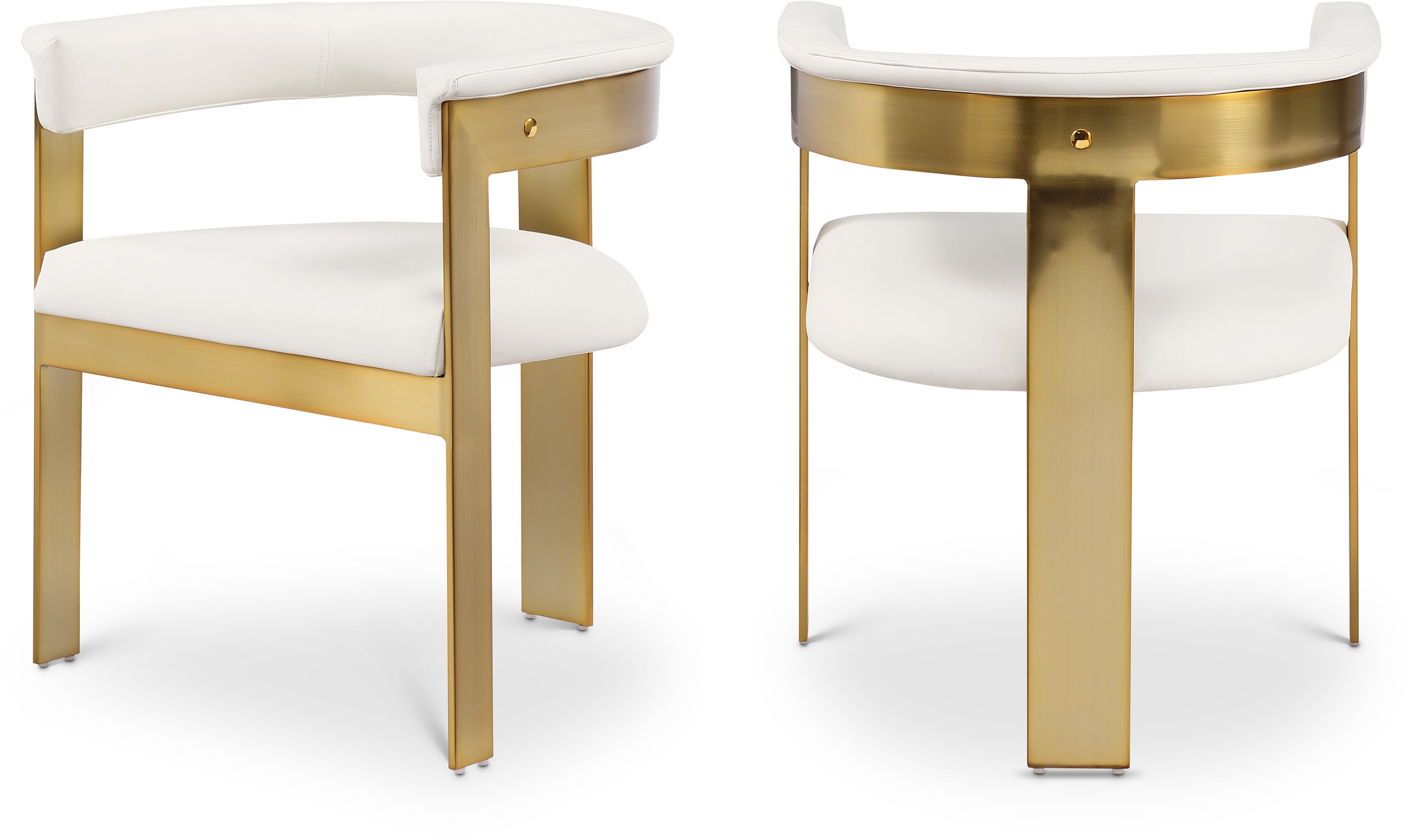 Chaise de salle à manger en cuir végétalien Romeo