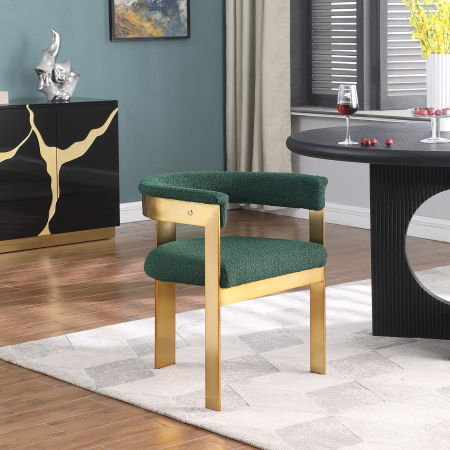 Chaise de salle à manger en tissu Romeo Boucle