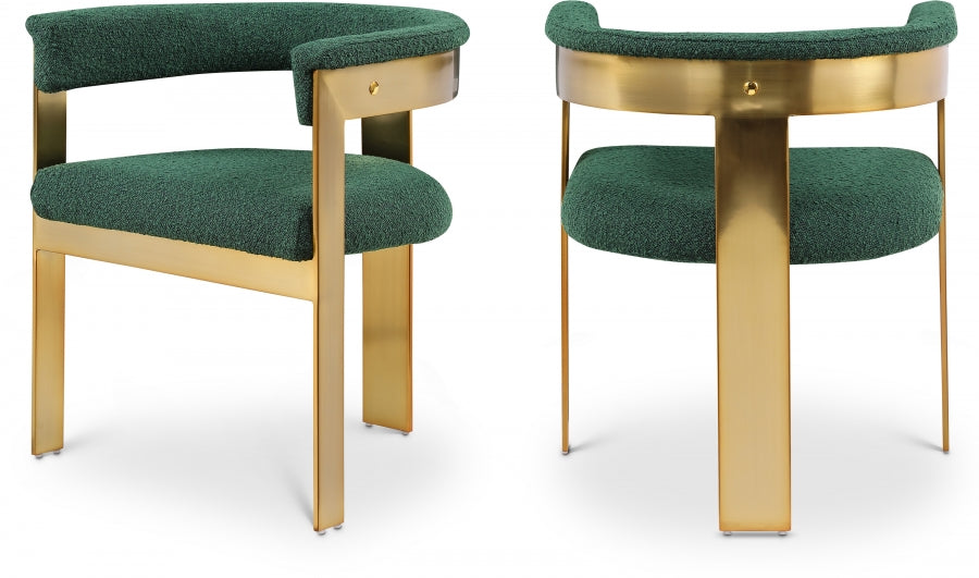 Chaise de salle à manger en tissu Romeo Boucle
