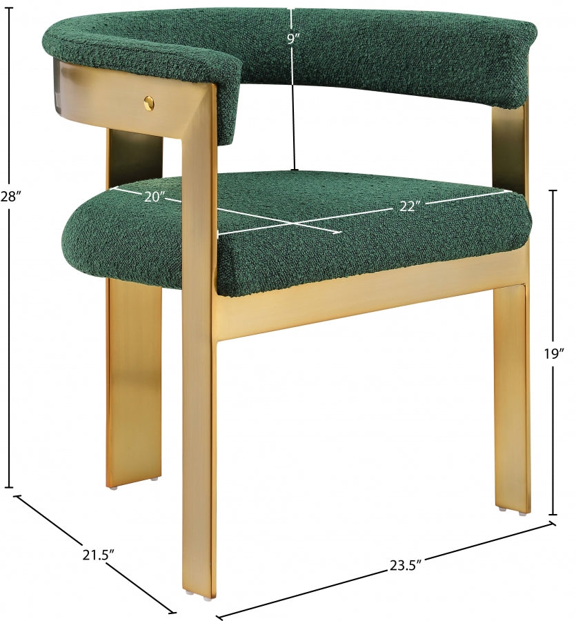 Chaise de salle à manger en tissu Romeo Boucle