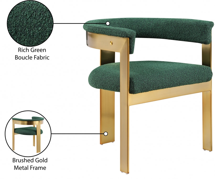 Chaise de salle à manger en tissu Romeo Boucle