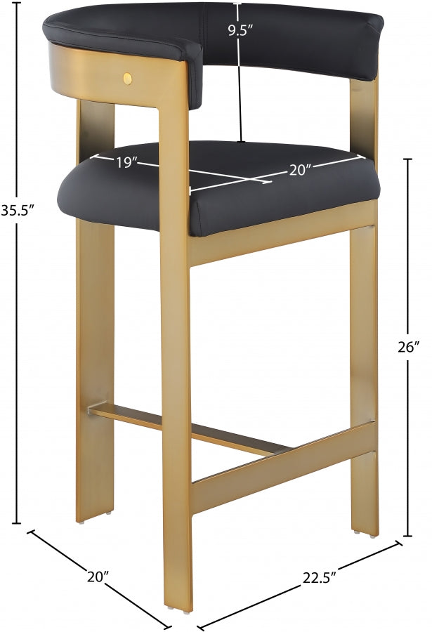 Tabourets de bar/comptoir en cuir végétalien Romeo