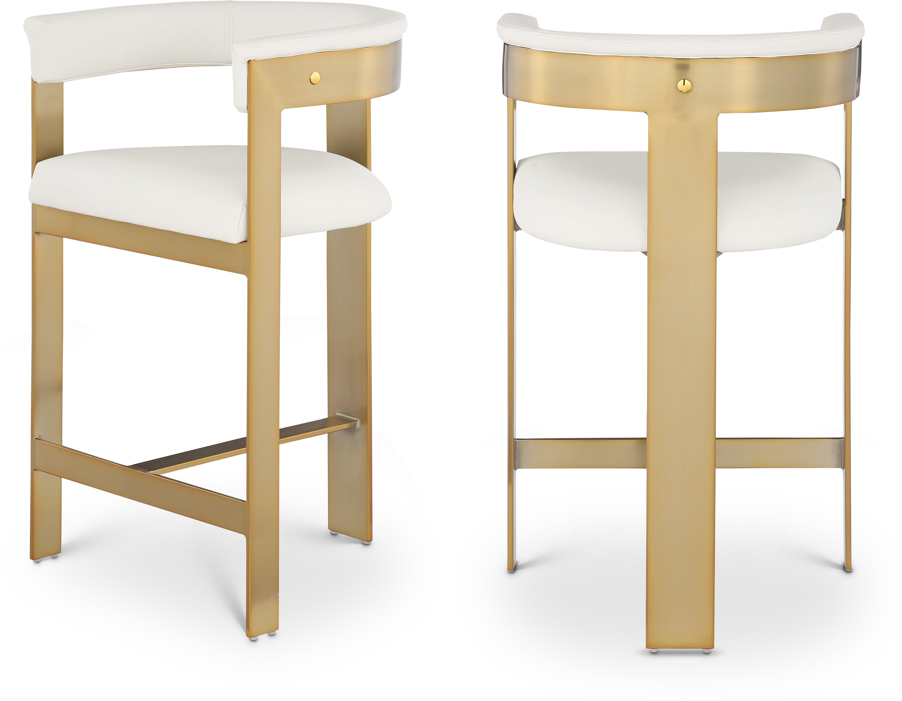 Tabourets de bar/comptoir en cuir végétalien Romeo