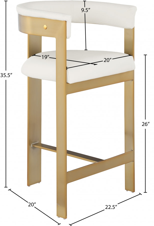 Tabourets de bar/comptoir en cuir végétalien Romeo