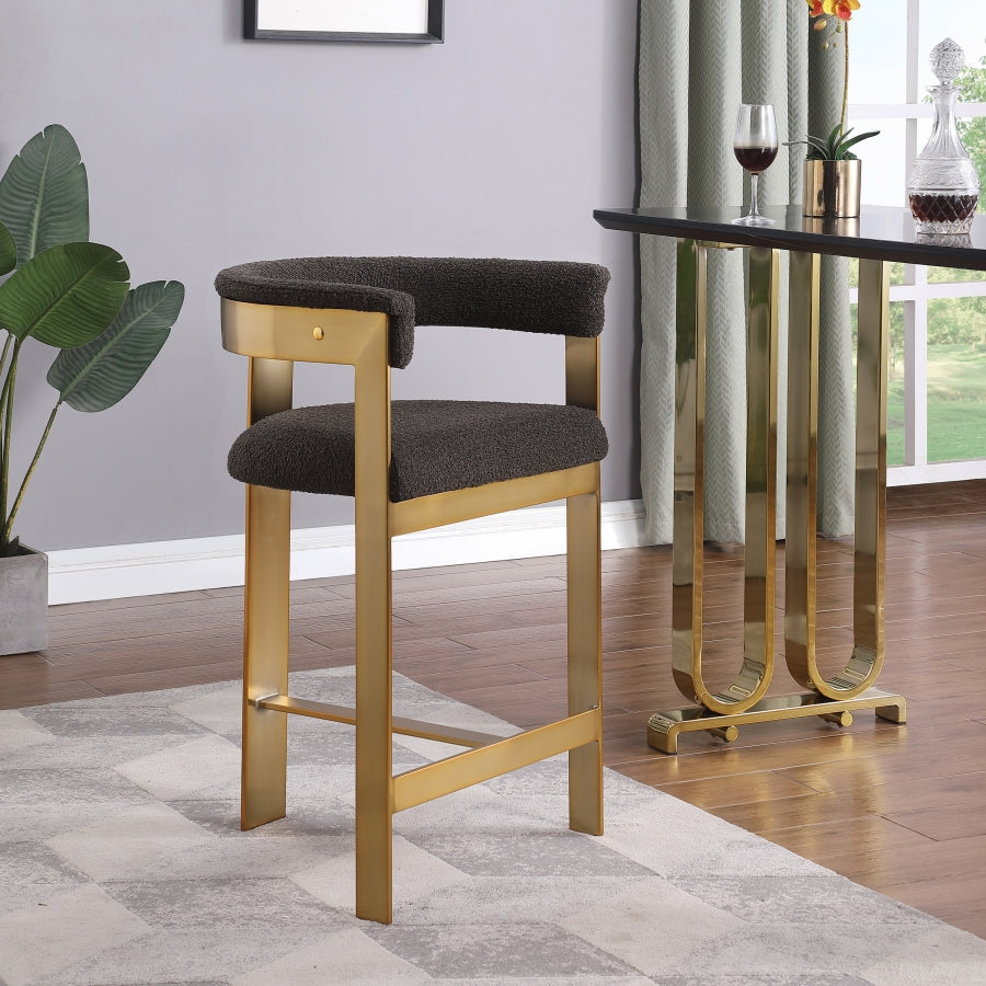 Tabourets de bar/comptoir en tissu Romeo Boucle
