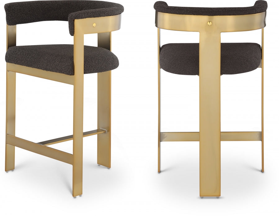 Tabourets de bar/comptoir en tissu Romeo Boucle