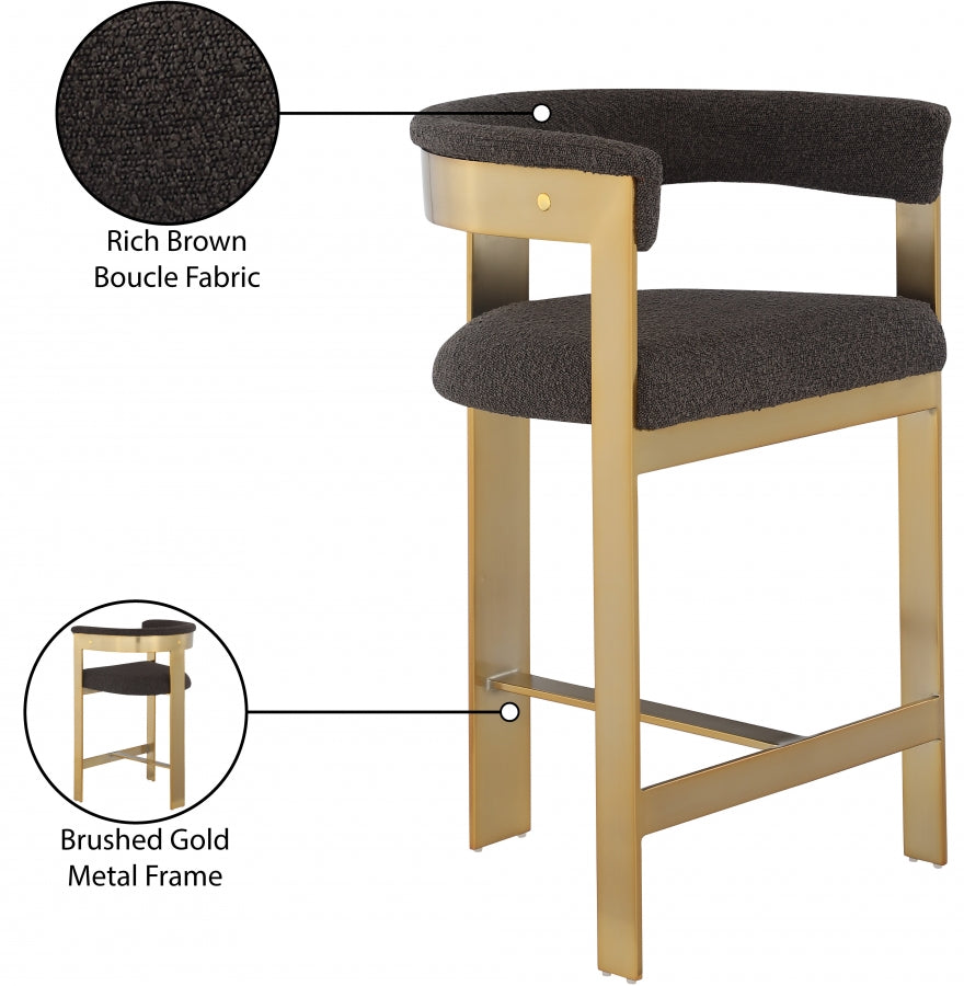 Tabourets de bar/comptoir en tissu Romeo Boucle