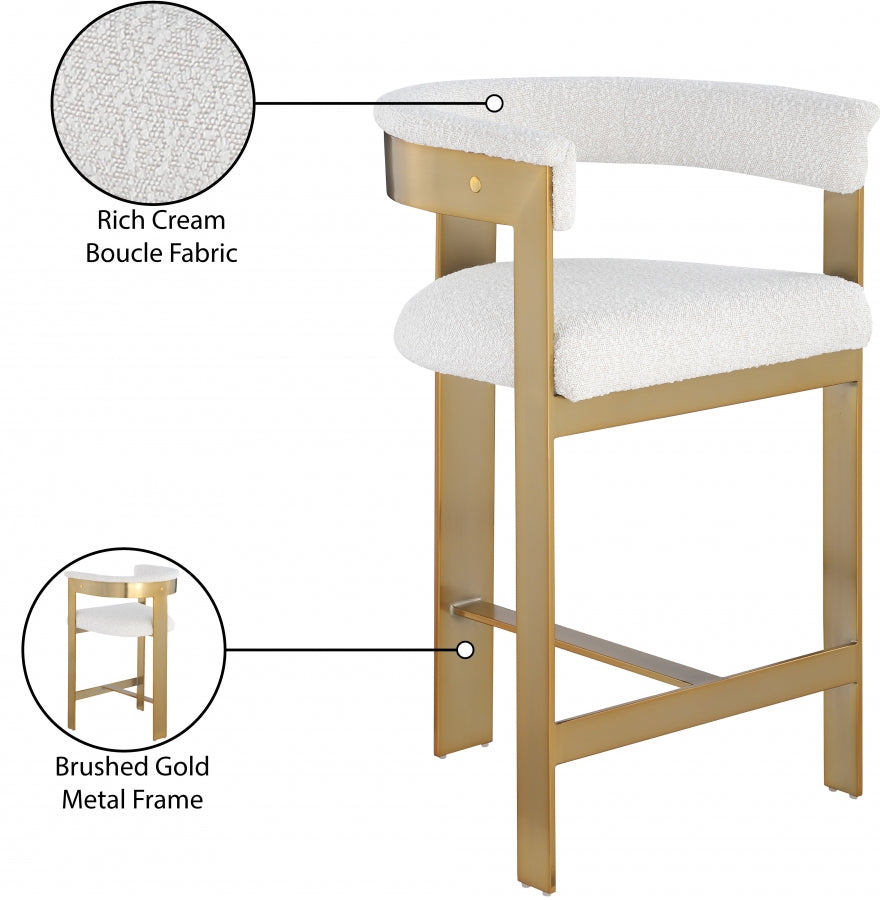 Tabourets de bar/comptoir en tissu Romeo Boucle