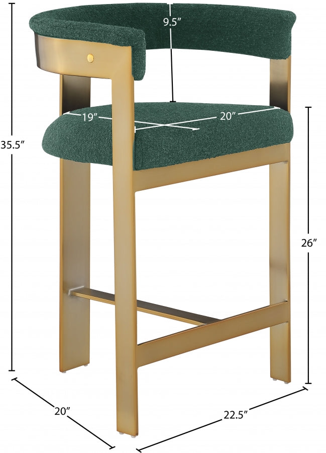 Tabourets de bar/comptoir en tissu Romeo Boucle