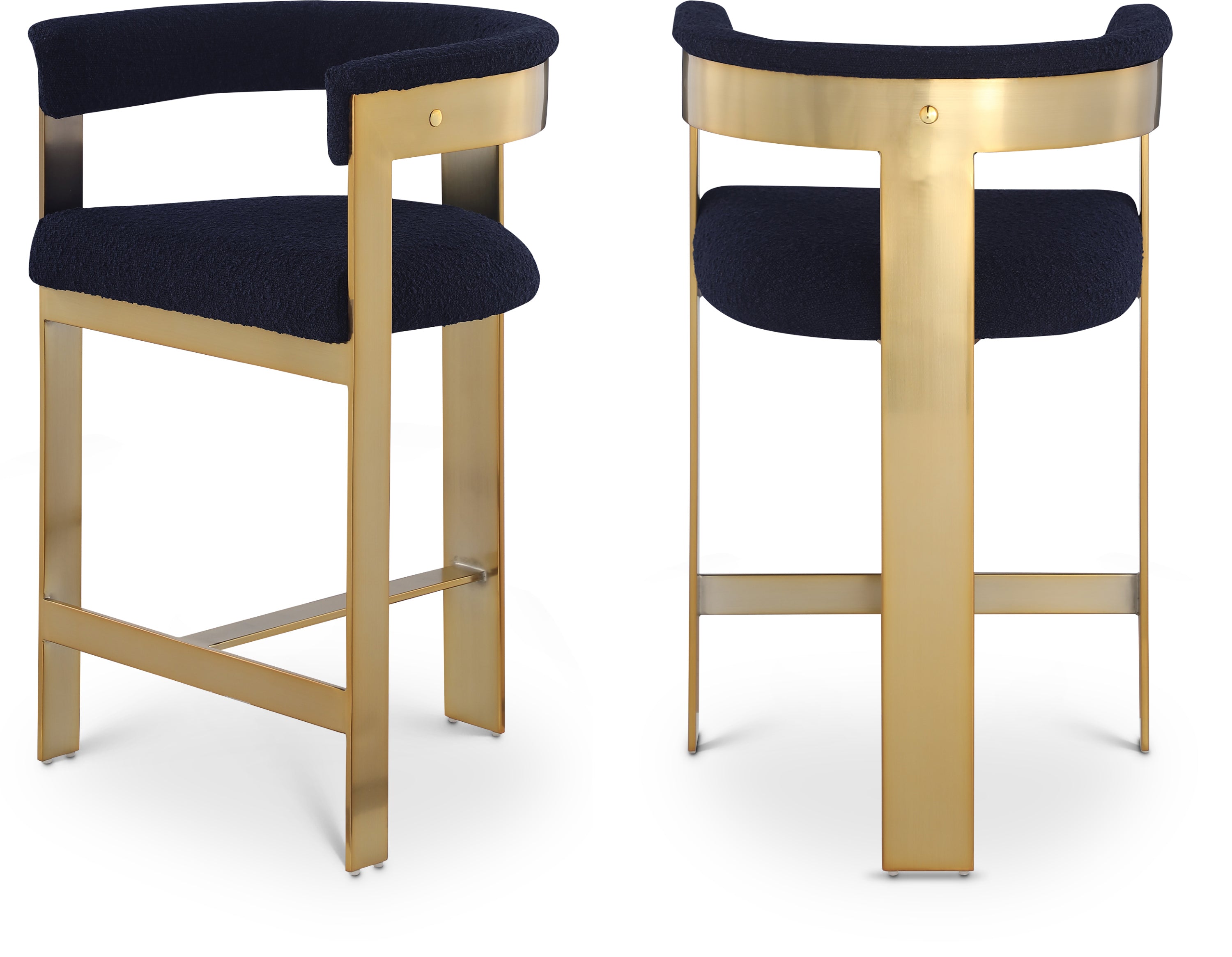 Tabourets de bar/comptoir en tissu Romeo Boucle