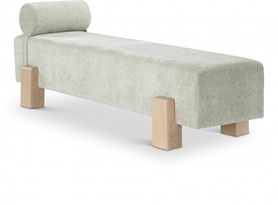 Banc en tissu chenille Edison
