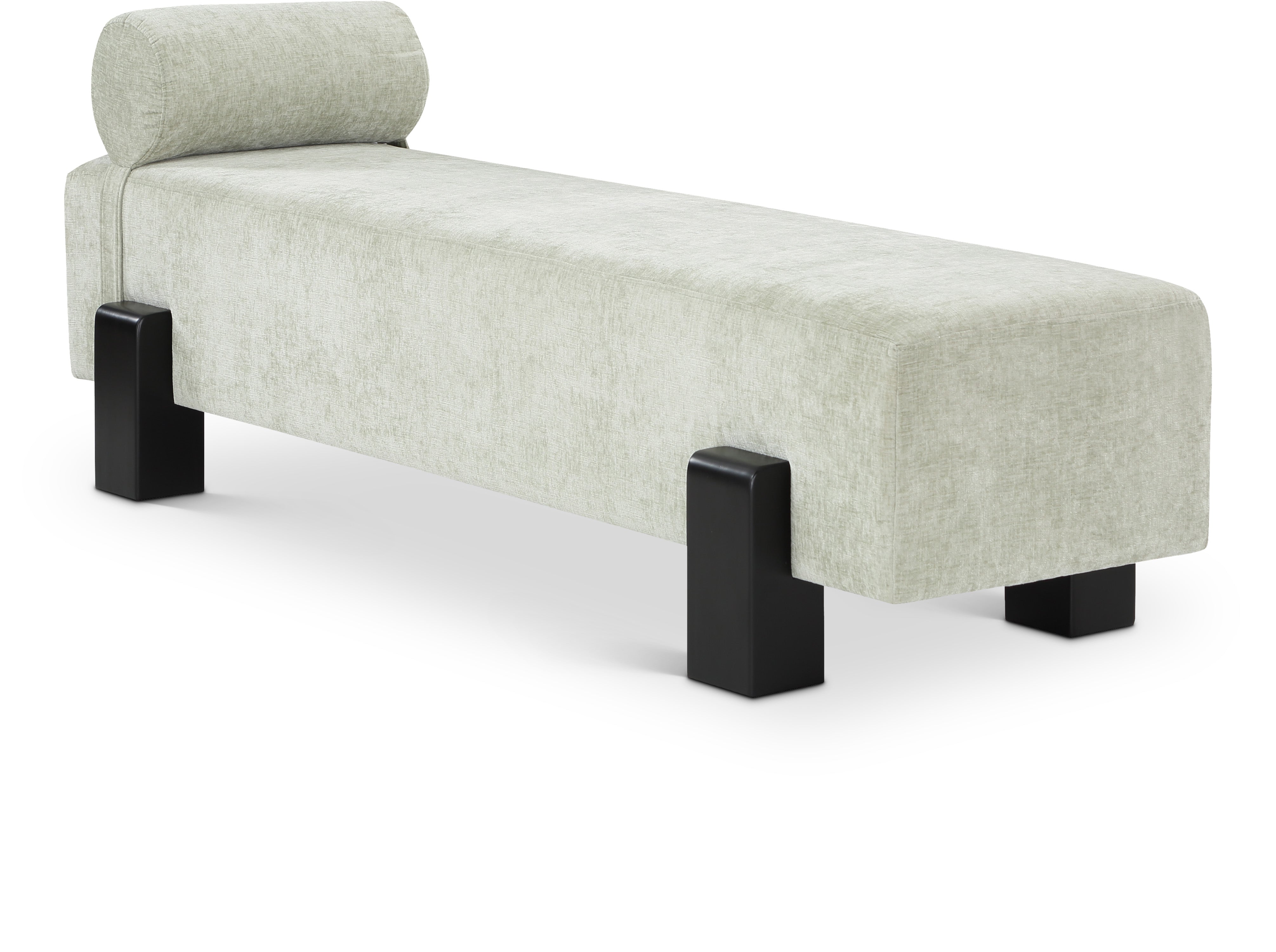 Banc en tissu chenille Edison