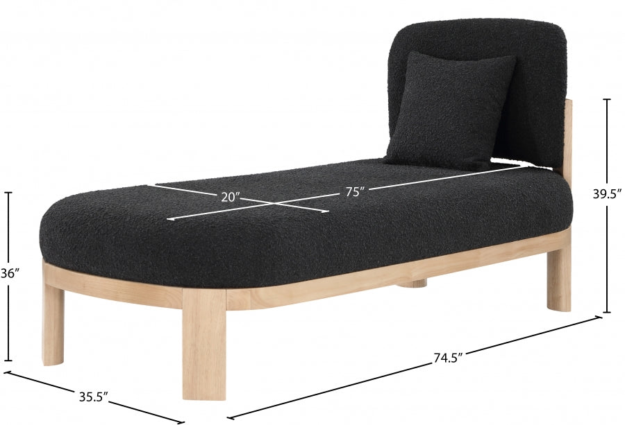 Chaise / Banc en tissu boucle Maybourne