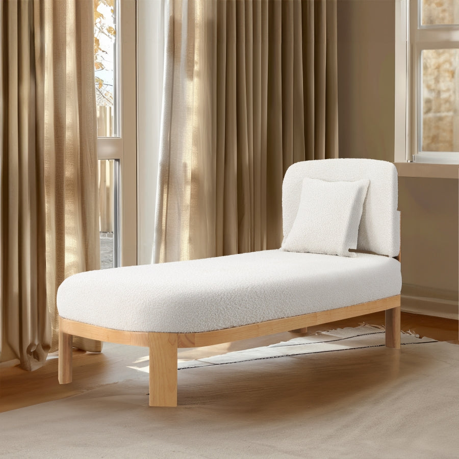 Chaise / Banc en tissu boucle Maybourne