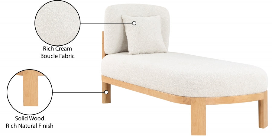 Chaise / Banc en tissu boucle Maybourne